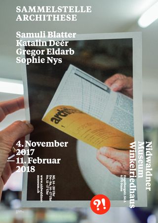 Flyer Sammelstelle Archithese