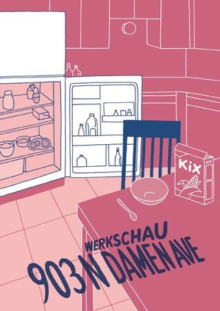 Plakat der Werkschau, Titel «Werkschau 903N Damen Avenue»